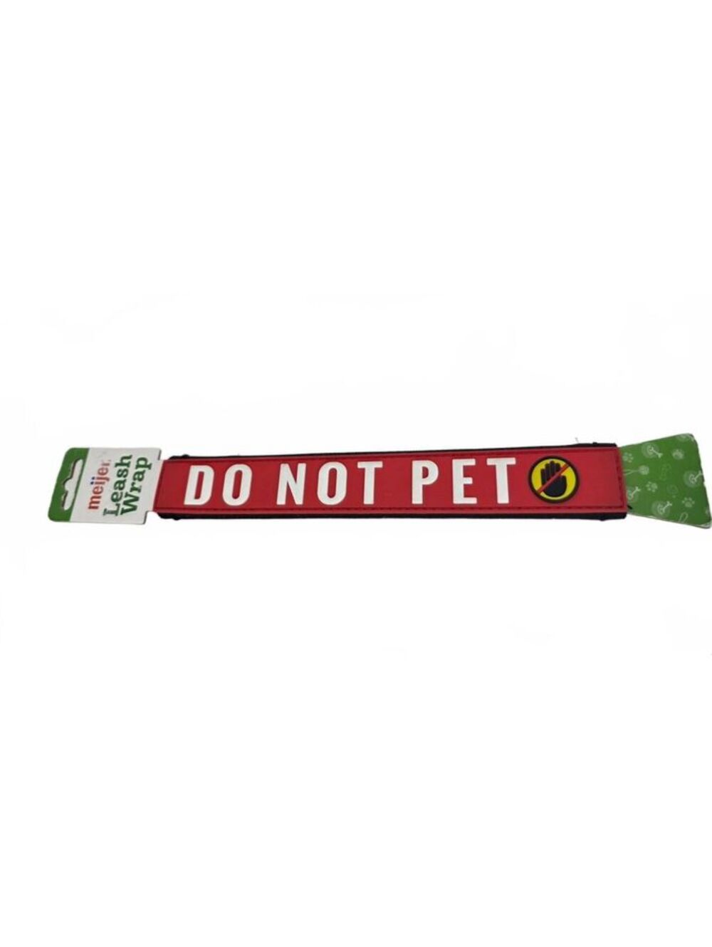 Multipet Meijer Do Not Pet Dog Leash Wrap Double-Sided Sign Awareness Sleeve Red